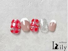 リリー 橋本店(Lily)/ギンガムチェックネイル