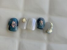 アイネイルズ 池袋店(I-nails)/ブルーホワイトニュアンス