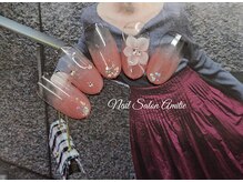 ネイルサロン アミティエ(Nail Salon Amitie)/グラデーション×3dお花上品nail
