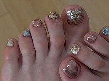 メルシー(Merci)/フットネイル★ミラー＋ホロ