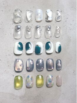 プティットスリール アイラッシュ 豊田店(Petit Sourire Eyelash)の写真/名古屋で絶大な人気を誇るサロン♪【120分アートフリー¥8400(フィルイン込)】お洒落Nailにファン続出中☆