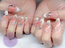 フラッフィーラビットネイル(fluffy rabbit nail)/チークネイル ワンホンネイル