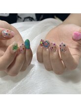 カラフルな星