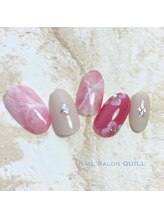 ネイルサロン クイル(QUILL)/５月大理石（３）