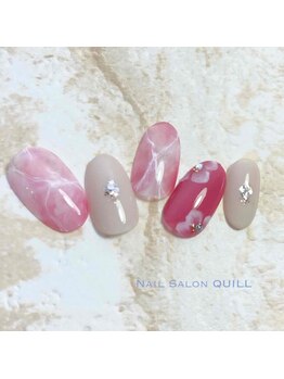 ネイルサロン クイル(QUILL)/5月大理石(3)