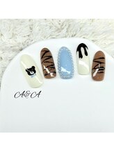 エーアンドエー 蕨店(A&A)/バレンタインくまちゃんネイル