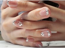 ネイルサロンブラン(nail salon BLANC)/ガラスフレンチネイル