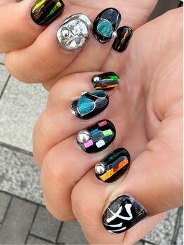 ジェリーボックス(jelly box)の写真/【高槻市駅徒歩３分】大人個性派デザインを楽しみたい方へ◎男性ネイリストの繊細ワンカラー¥4500