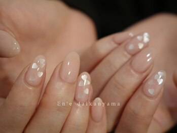 エン ダイカンヤマ(En'e daikanyama)/シンプルなハートネイル[ジェル]