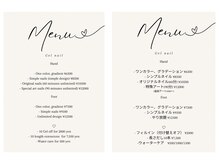 ハウオリ ネイル(Hauoli nail)/◆◇◆料金表◆◇◆