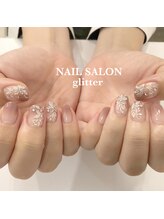 ネイルサロン グリッター(NAIL SALON glitter)/お花ネイル