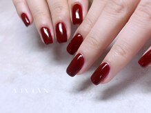 ヴィヴィアン ネイル(Vivian nail)/ボルドー　ワンカラー