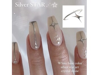 ネイルアンドアイラッシュヴィーナ ゆめタウン廿日市店 (Nail&EyeLash Vina)/silver star