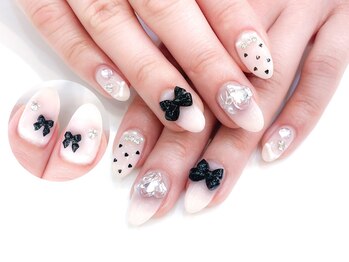 ネイルコレクション ピンク(Nail Collection Pink)/ジェル定額¥9990☆リボン