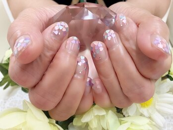 プルミエ ネイル(Premier Nail)/ハートホロフレンチ☆定額