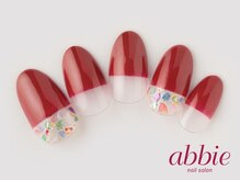 ネイルサロンアビー 北千住店(abbie)/シェルフレンチ ￥11286