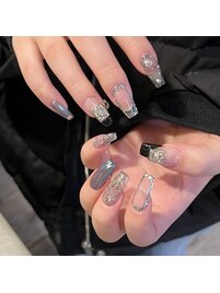 キラキラロングネイル♪