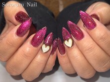 ソロルル ネイル(Sororuru Nail)/ハート・ピンクマグネットカラー