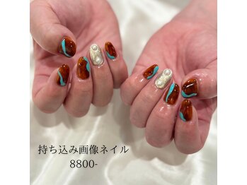 ミント(MINT)/べっこうネイル