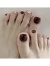 《Foot》夏の季節に♪パラジェル使用◎3色まで選べるフットワンカラー¥5500