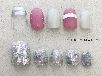 マリーネイルズ 心斎橋店(MARIE NAILS)の写真/★【初回オフ無料】上hand¥7700下foot¥7700！デザイン持ち込みOK♪スタッフ全員１級資格有♪ケアも充実！