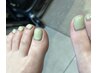 【jrネイリスト】footネイルhikaru指名限定ワンカラーコースオフ無