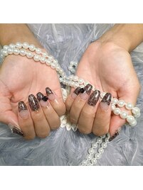 黒レースネイル