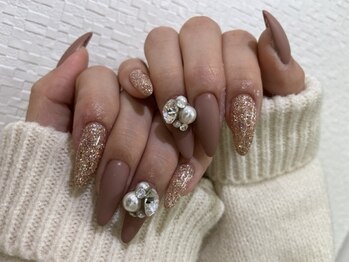 【田坂】ビジュー☆マットnail