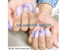アオヤ(h/n collection AWOYA)/紫陽花ネイル♪