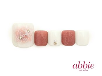 ネイルサロン アビー 宮益坂店(abbie)/チークフラワーフット ¥13277