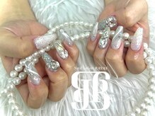 ネイルサロンレイアス(RAYAS)/ホワイトきらきらネイル☆