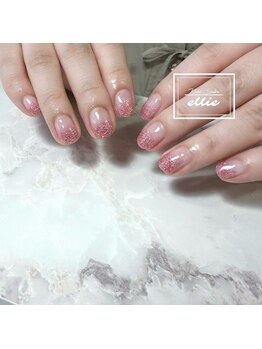 エリー(ellie)/ピンク　ラメグラデーション