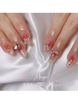 ヒスイ(Hisui)/チークネイル/長さ出しネイル