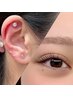 【人気沸騰】耳ツボジュエリー（両耳15粒）＋まつげパーマ SETメニュー