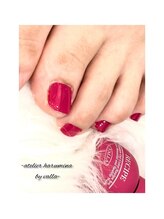 アトリエハルミナ バイ バラ 三島店(atelierharumina by valla)/フットネイル/レッド