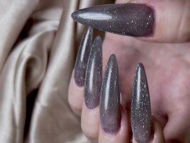 【スカルプ】黒×フラッシュ