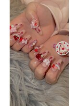 リーベ(Liebe×RNJ)/とろけるいちごスイーツネイル