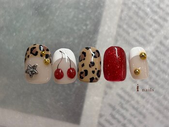レオパードチェリーネイル