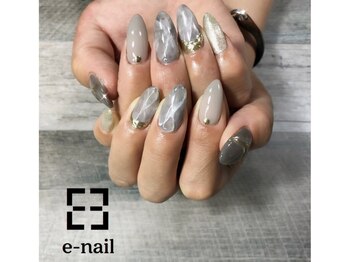 イーネイル(e-nail)/大理石ネイル