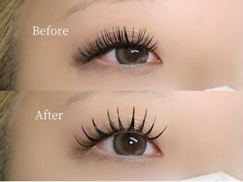 バタフライジュエル 広島店(ButterflyJewel)の写真/《Lashes by lift》でしか叶わないこだわりのデザインを◎下がりまつ毛を解消し瞳の輝きを引き出します★