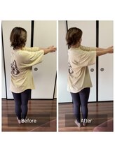 ミントのかべの整体院/施術ビフォーアフター