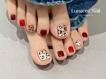 ルミエール ネイル モンナカ(Lumiere Nail Monnaka)/ボルドー/ツイード/ブラウン