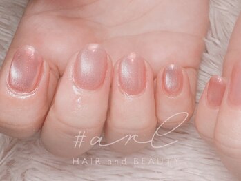 アール 多治見店(#arl)/マグネット×ミラーネイル