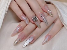 Best Nail 銀座店【ワンホンネイル・スカルプ・パラジェル・上品ジェルネイル】/長さだし持ち込みデザイン