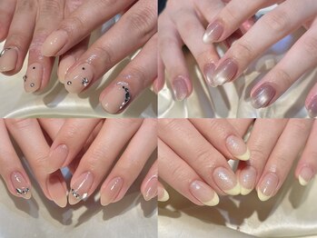 シエル(ciel)の写真/オフィスネイルも◎シンプルだけど可愛い♪上品で大人な指先を演出☆