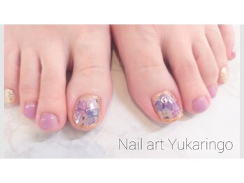 ユカリンゴ(Yukaringo)の写真/癒されるフットバス付き♪サンプル多数で理想の指先に☆特別なフットネイルで気分もUP！