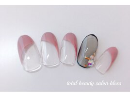斜めフレンチネイル♪