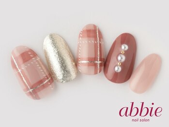 ピンクチェックネイル Pg ネイルサロンアビー 北千住店 Abbie のフォトギャラリー ホットペッパービューティー