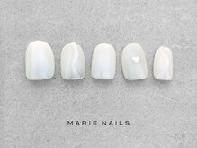マリーネイルズ 近鉄あべのハルカス店(MARIE NAILS)/新規様6000円 ホワイト 0324b