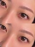 【人気No.2】メイクは時短で褒められ目元に★美眉アイブロウ＋まつげパーマ
